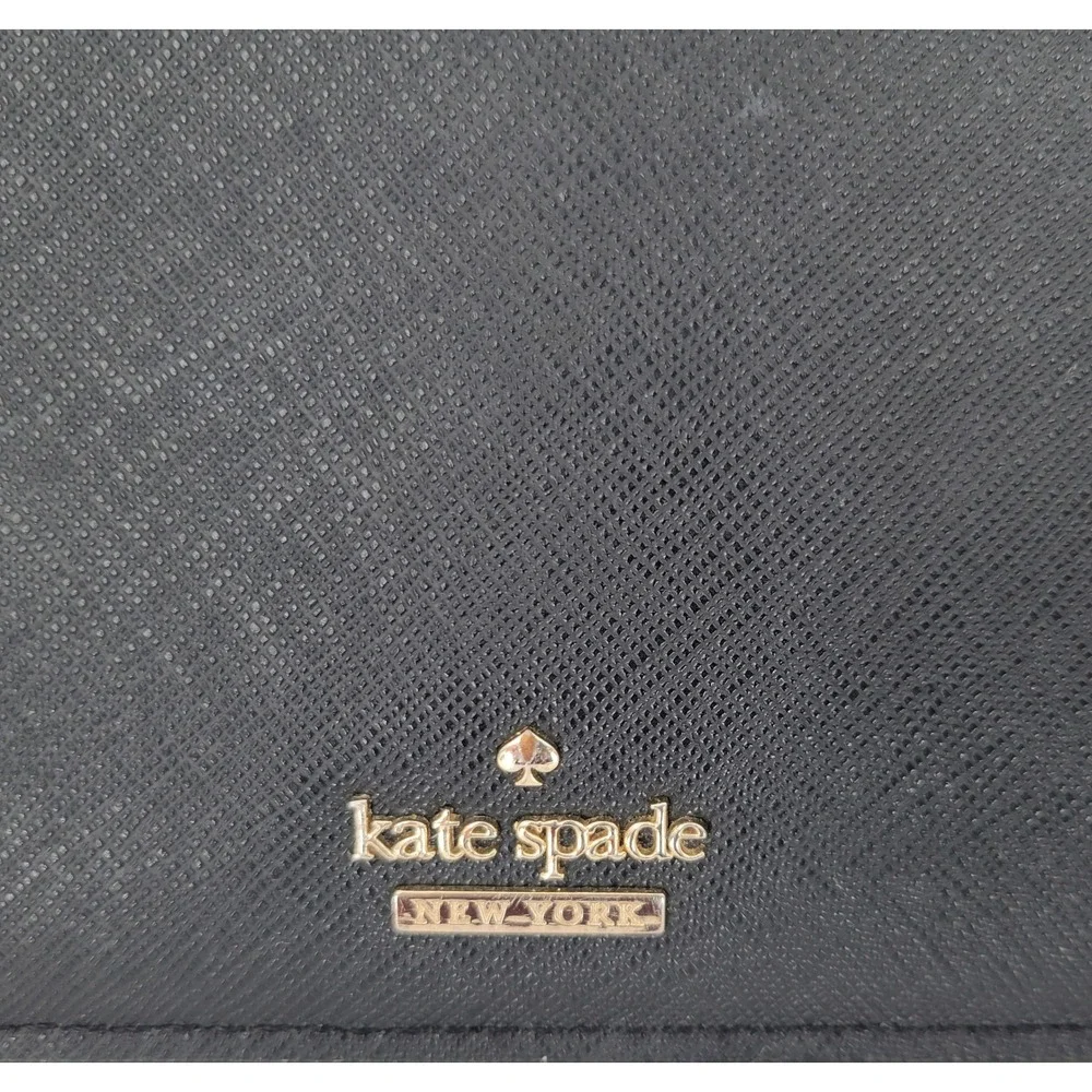 Kate Spade Black Saffiano Leather Wristlet‎ Wallet ~ 2016